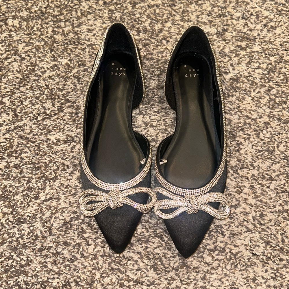 A New Day embellished flat dress shoe